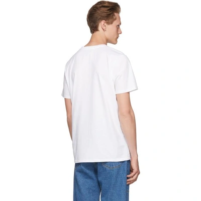 Shop Apc A.p.c. White Tropicool T-shirt In Aab Blanc