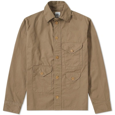 Shop Post Overalls Cruzer 8 Supreme Twill Jacket In Brown