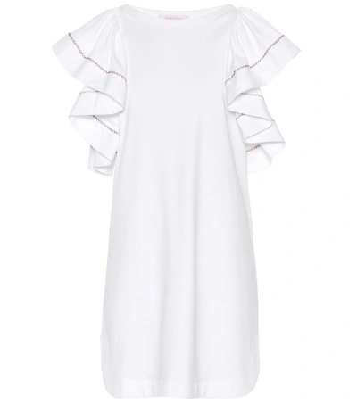 Shop See By Chloé Ruffled Cotton Dress In White