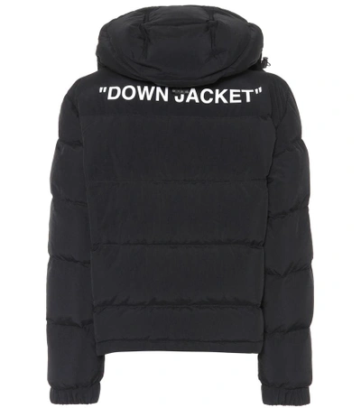 Shop Off-white Quilted Down Jacket In Black