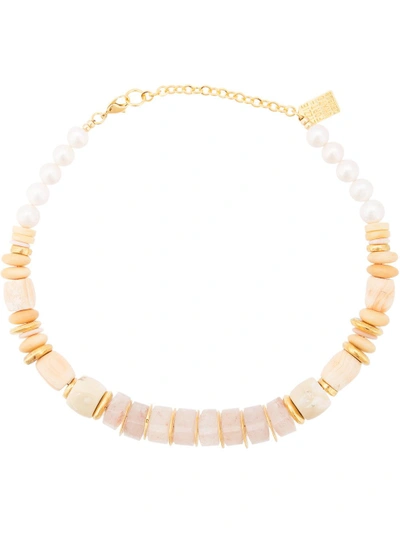 Shop Lizzie Fortunato Sands Necklace In Metallic