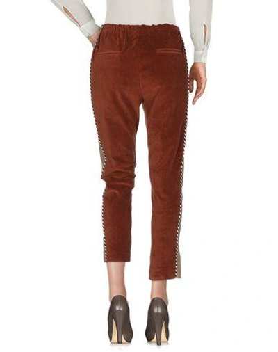 Shop Myths Casual Pants In Brown