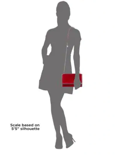 Shop Stella Mccartney Falabella Velvet Shoulder Bag In Red