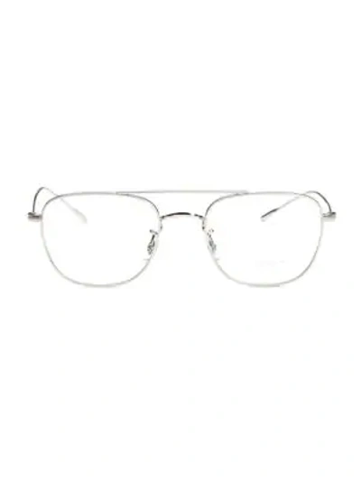 Shop Oliver Peoples Kress 49mm Optical Glasses In Silver