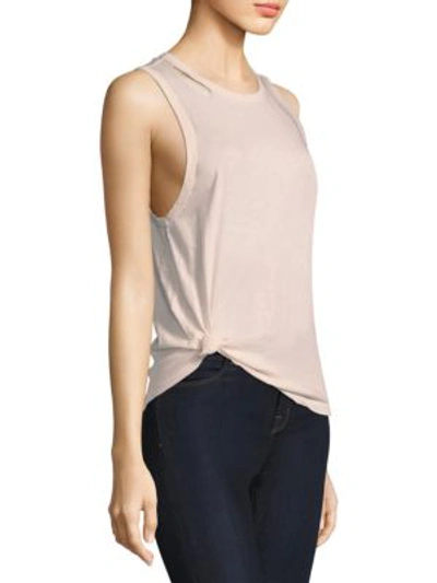 Shop N:philanthropy Crystal Cotton Tank Top In Petal