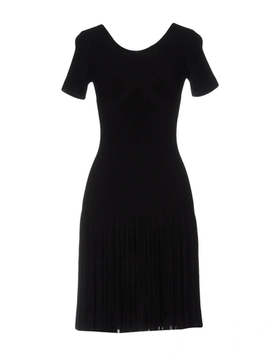 Shop Alaïa Short Dress In Black