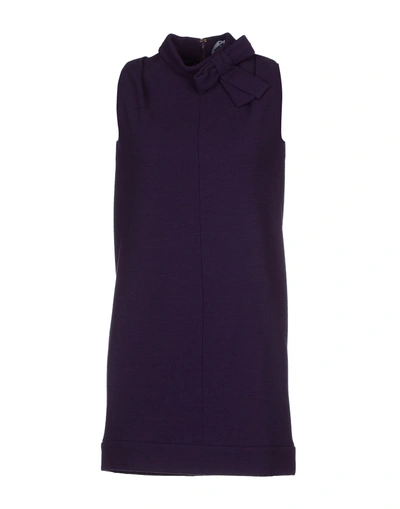 Shop Dsquared2 Knit Dress In Dark Purple