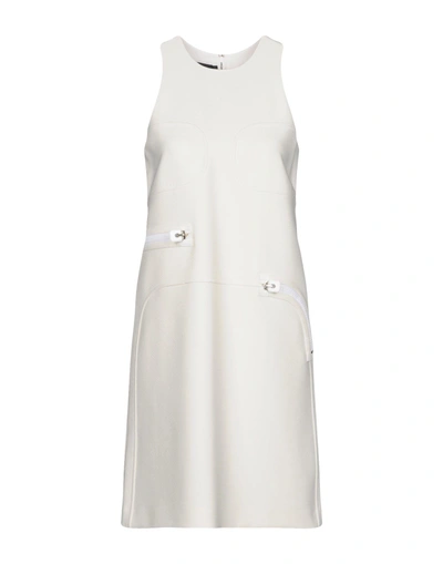 Shop Calvin Klein Collection Short Dress In Ivory