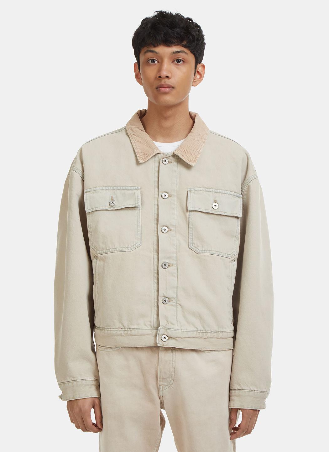 yeezy flannel lined canvas jacket