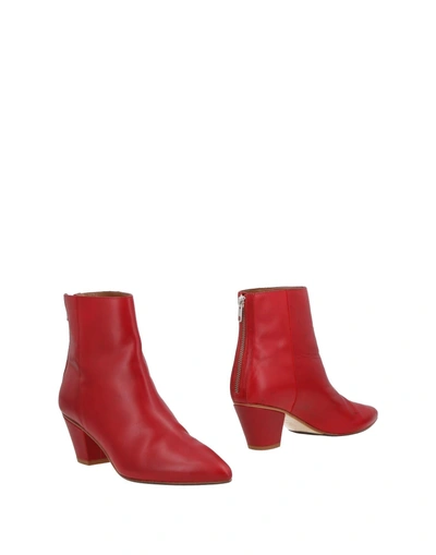 Shop Atp Atelier Ankle Boot In Red