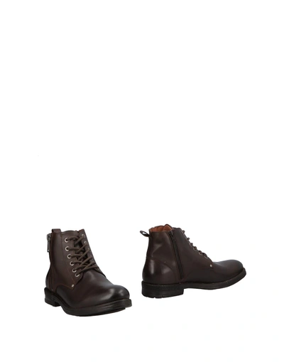 Shop Replay Boots In Dark Brown