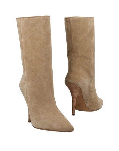 Shop Yeezy Ankle Boots In Khaki