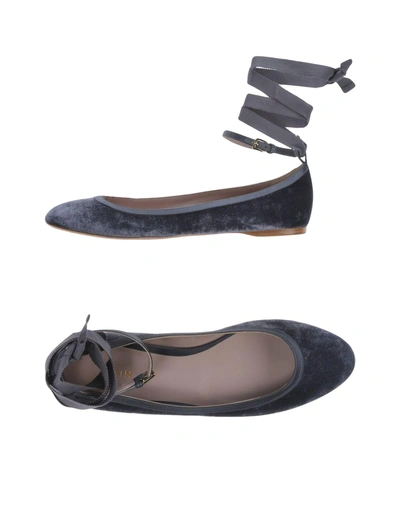 Shop Aerin Ballet Flats In Grey