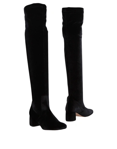 Shop Anna F Knee Boots In Black