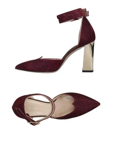 Shop Lamperti Milano Pump In Maroon