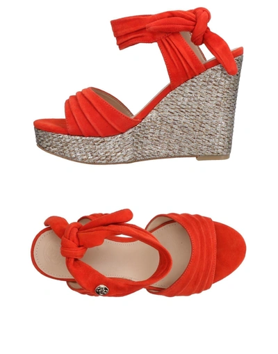 Shop Guess Sandals In Red