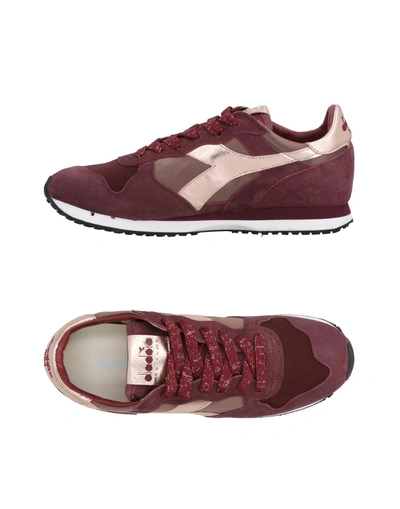 Shop Diadora Sneakers In Garnet