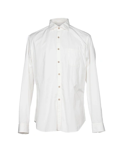 Shop Alessandro Gherardi Solid Color Shirt In White