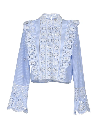 Shop Sea Blouses In Azure