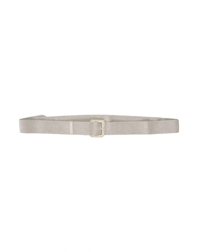 Shop Aspesi Regular Belt In Platinum