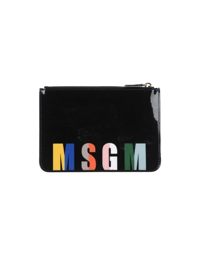 Shop Msgm Pouch In Black