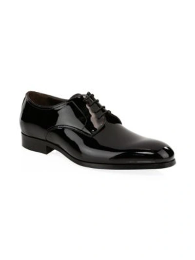 Shop To Boot New York Aalborg Patent Leather Derbys In Vernice Nero
