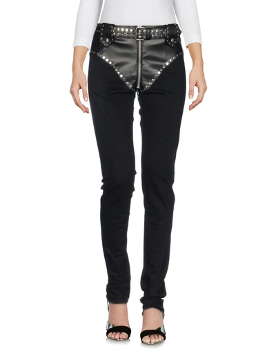 Shop Alyx 1017  9sm Woman Denim Pants Black Size 25 Cotton, Elastomultiester, Elastane, Bovine Leather