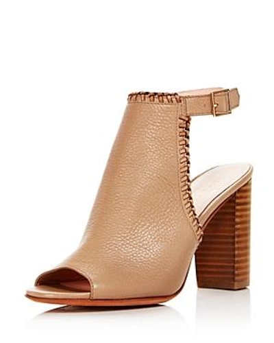 Shop Kate Spade New York Women's Orelene Leather High-heel Booties In Pale Taupe