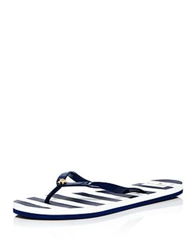 Shop Kate Spade New York Women's Nassau Flip-flops In Navy