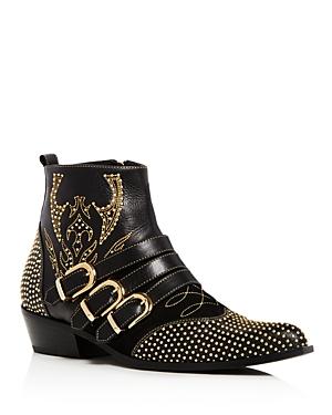 Anine Bing Women's Penny Studded Leather Ankle Boots In Black | ModeSens