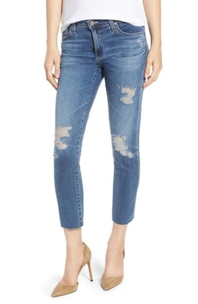 Shop Ag Prima Crop Skinny Jeans In 13 Years Pacifica Destructed