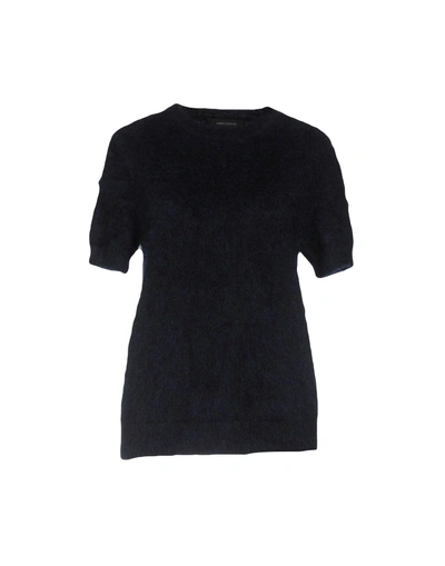 Shop Cedric Charlier Sweaters In Dark Blue