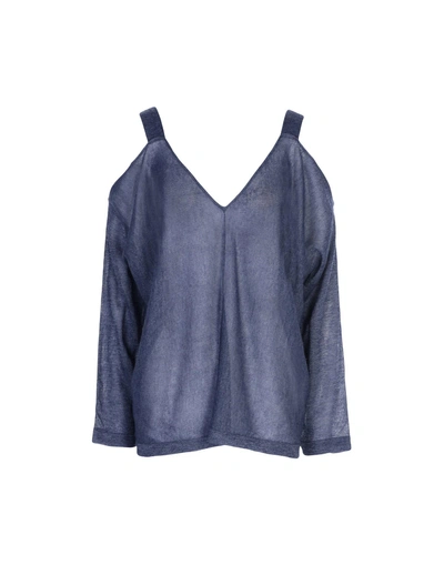 Shop Intropia Sweater In Slate Blue