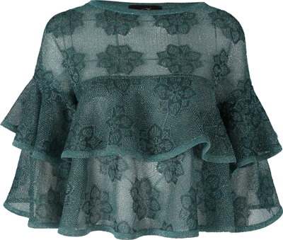 Shop Ekaterina Kukhareva Rita Top And Naya Skirt In Bisque/jade/plum/black