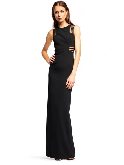 Shop Aidan Mattox Aidan By  Sleeveless Black Evening Gown