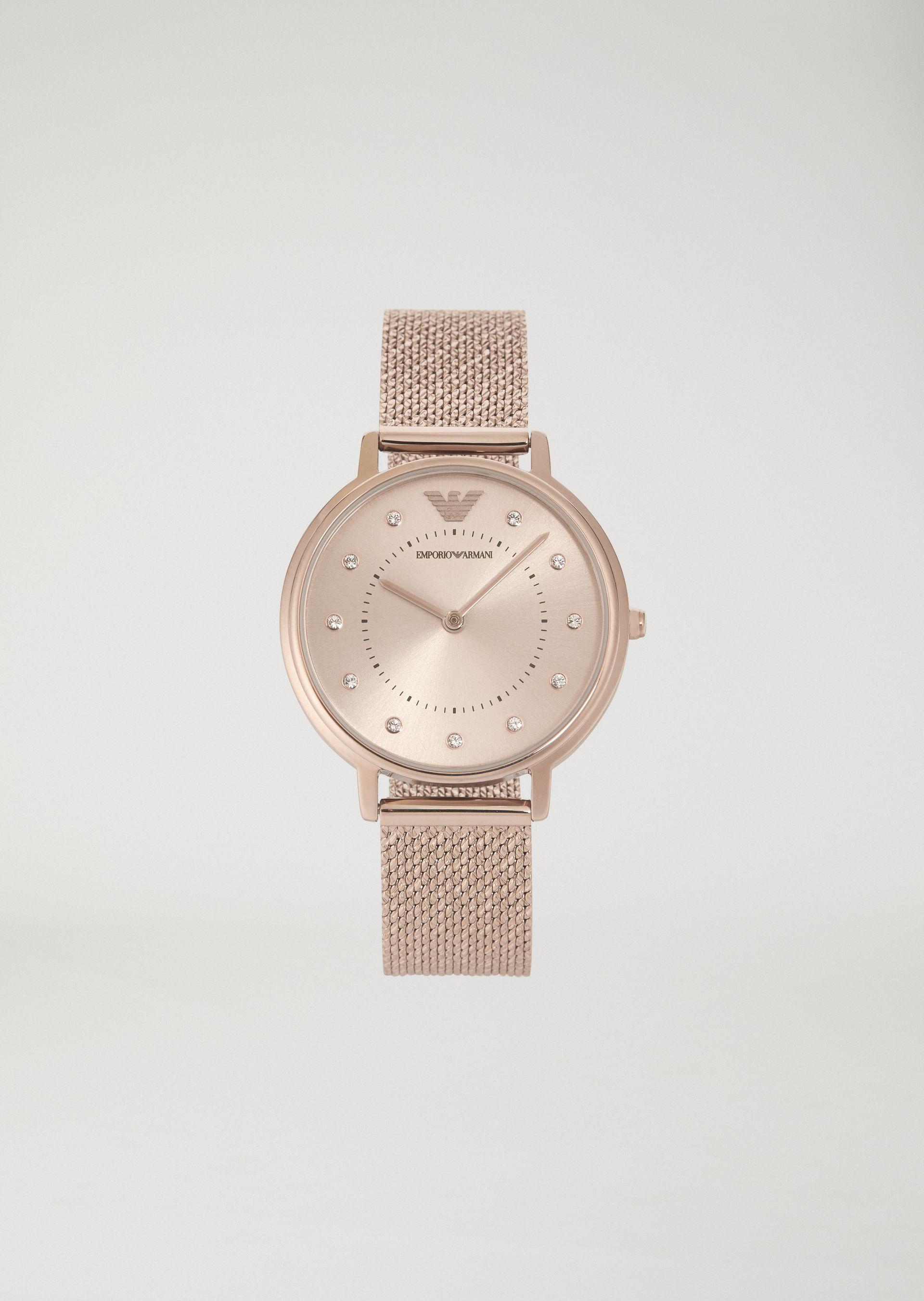 emporio armani pink watch