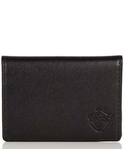 Shop Liberty London Leather Flip Card Holder In Black