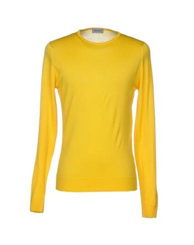 Shop John Smedley Sweater In Yellow