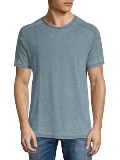 Shop Civil Society Heathered Cotton Tee In Teal