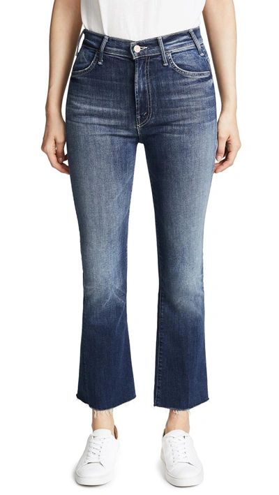 Shop Mother The Hustler Ankle Fray Jeans In On The Edge