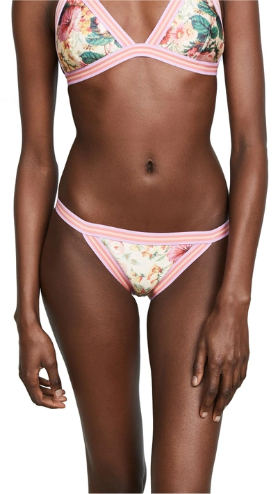 Shop Zimmermann Laelia Bikini Bottoms In Meadow Floral