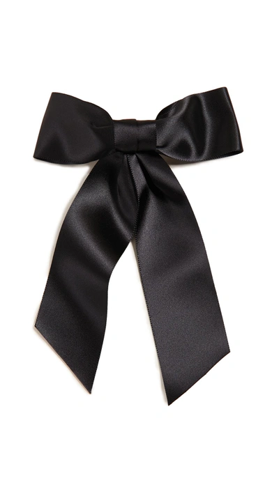 Shop Jennifer Behr Fete Bow Barrette In Black