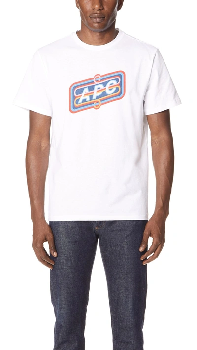 Shop Apc Bastien T-shirt In Blanc