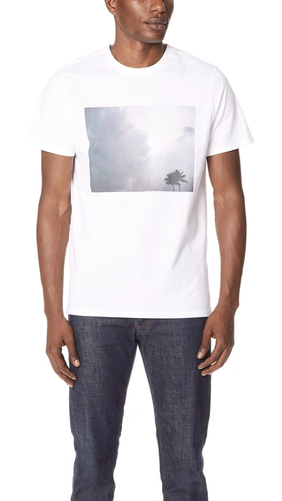 Shop Apc Tropicool Tee In Blanc