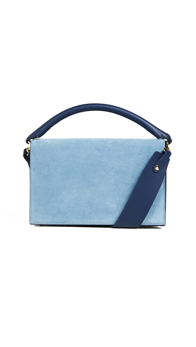 Shop Diane Von Furstenberg Bonne Soiree Satchel In Oxford/new Navy