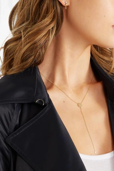 Shop Grace Lee Petite Lace Iv 14-karat Gold Necklace