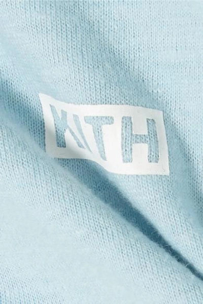 Shop Kith Mulberry Printed Slub Jersey T-shirt In Sky Blue