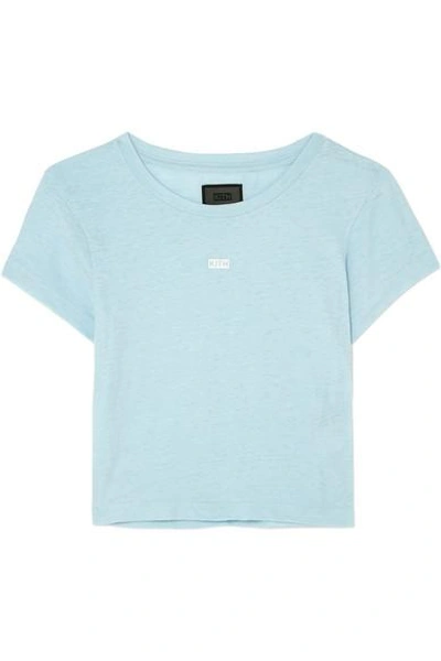 Shop Kith Mulberry Printed Slub Jersey T-shirt In Sky Blue