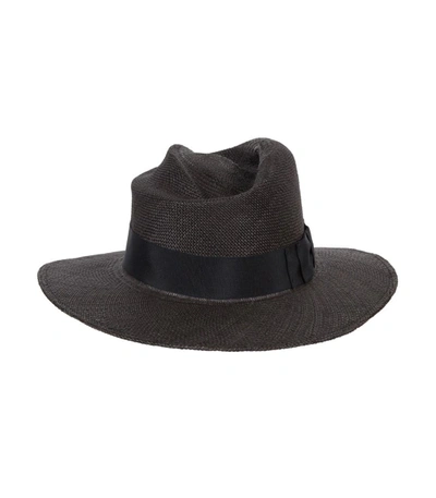 Shop Gladys Tamez Millinery Black Seymour Straw Hat