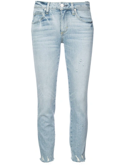 Shop Amo Six Cropped Jeans - Blue